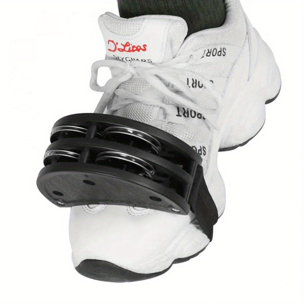 🎶 Double Row Foot Tambourine – Percussion Accessory for Cajón & Acoustic Drums - All you need