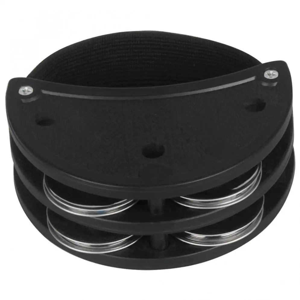 🎶 Double Row Foot Tambourine – Percussion Accessory for Cajón & Acoustic Drums - All you need