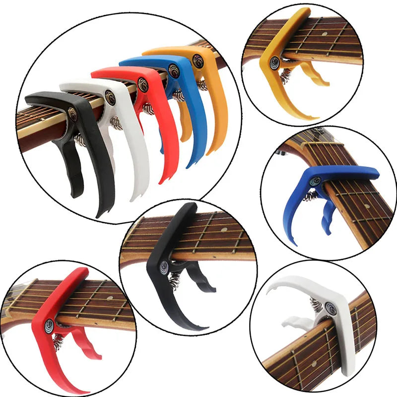 Universal Quick-Change Guitar Capo – Lightweight Ergonomic Clamp - All you need