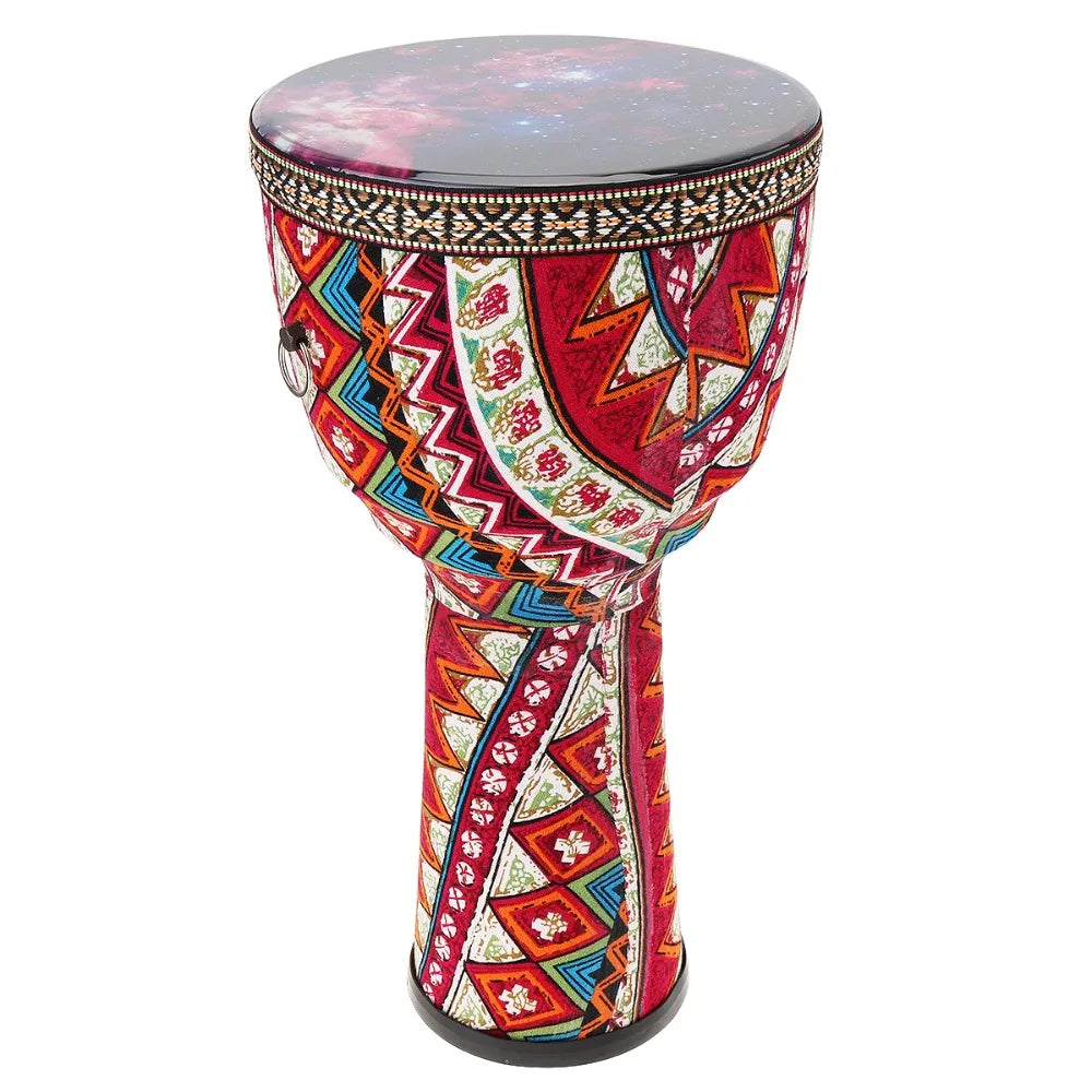 Professional African Djembe Drum – Wooden Handcrafted Percussion Instrument for Rhythm Practice & Musical Expression (4", 6", 8.5") - All you need