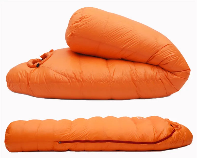 White Goose Down Mummy Sleeping Bag — Multi-Season, Four Thickness Levels, Compact & Thermal - All you need