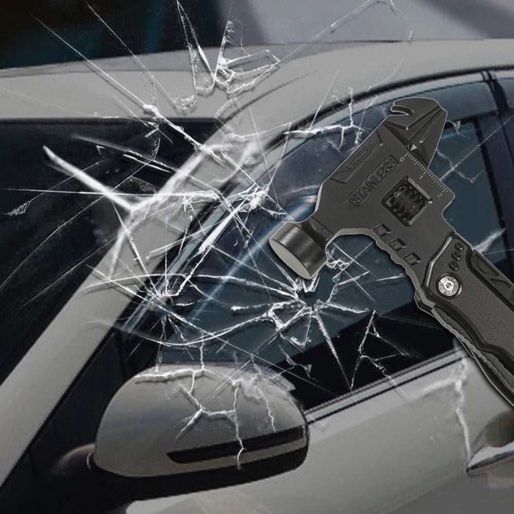 Survival Folding Multi-Tool – Stainless Steel 12-in-1 Pocket Pliers Knife for Field and Emergency Use - All you need