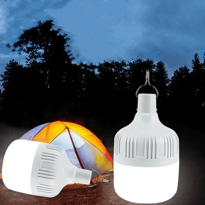 USB Rechargeable LED Bulb Lantern – Portable, Waterproof, 5 Lighting Modes – 20W to 160W Options for Outdoor Camping & Emergency Use - All you need