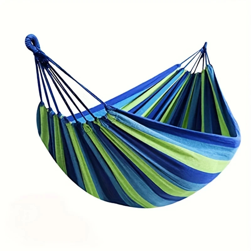 Single-Person Thick Canvas Hammock – Durable, Foldable, and Portable for Outdoor Use - All you need
