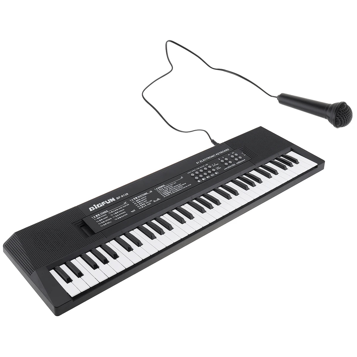 61-Key Electronic Keyboard Piano – Portable Digital Instrument for Children with Microphone & USB Power - All you need