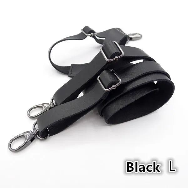 Adjustable PU Leather Suspenders for Men – 3-Hook Tactical Braces - All you need