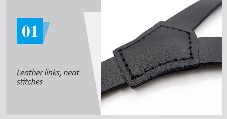 Adjustable PU Leather Suspenders for Men – 3-Hook Tactical Braces - All you need