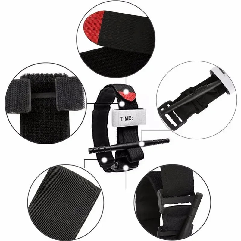 Tactical Emergency Tourniquet – One-Hand Operation, Medical-Grade First Aid Strap for Outdoor Survival and Combat Situations - All you need