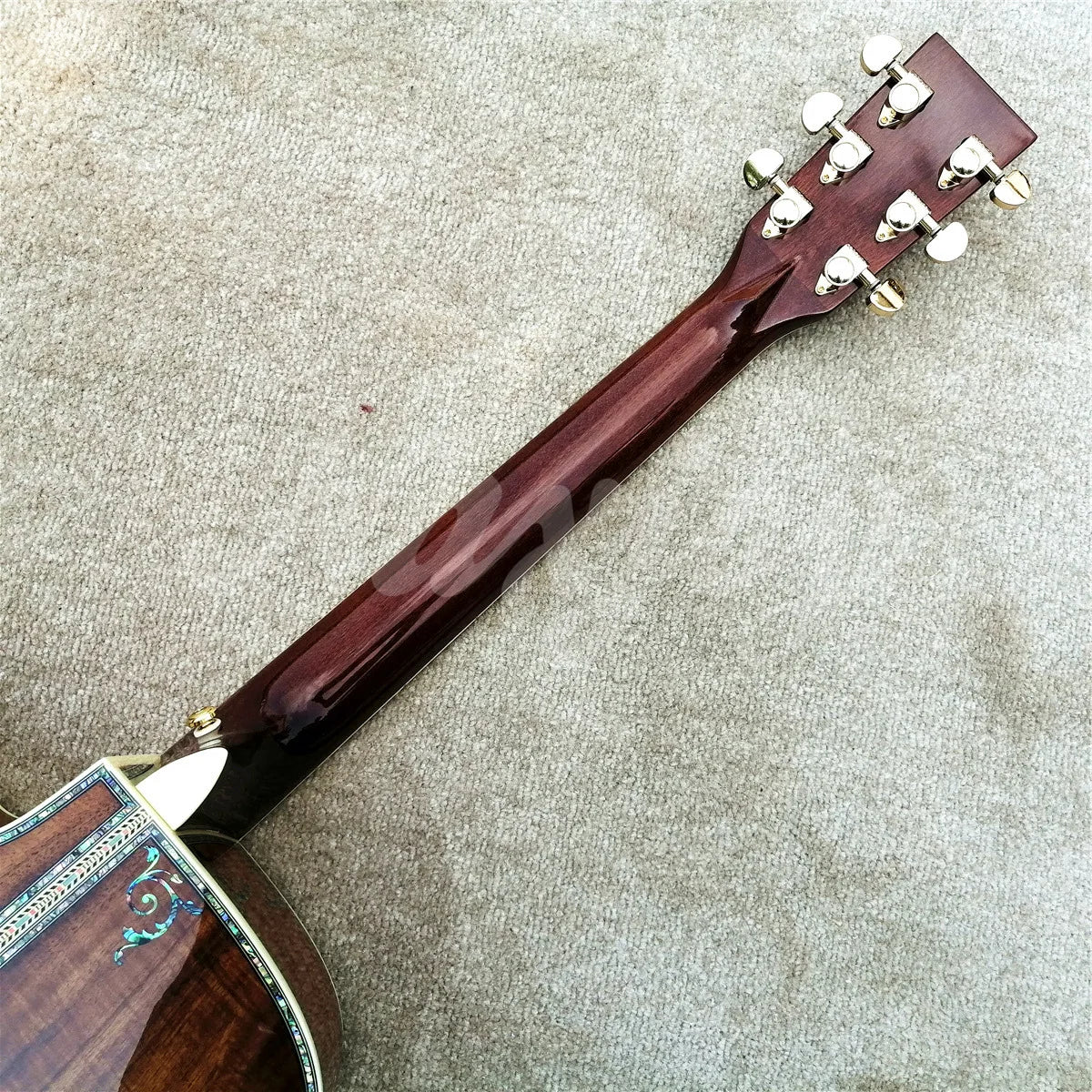 Custom 41-Inch All-Koa Acoustic Guitar – Ebony Fingerboard, Abalone Tree of Life Inlay - All you need