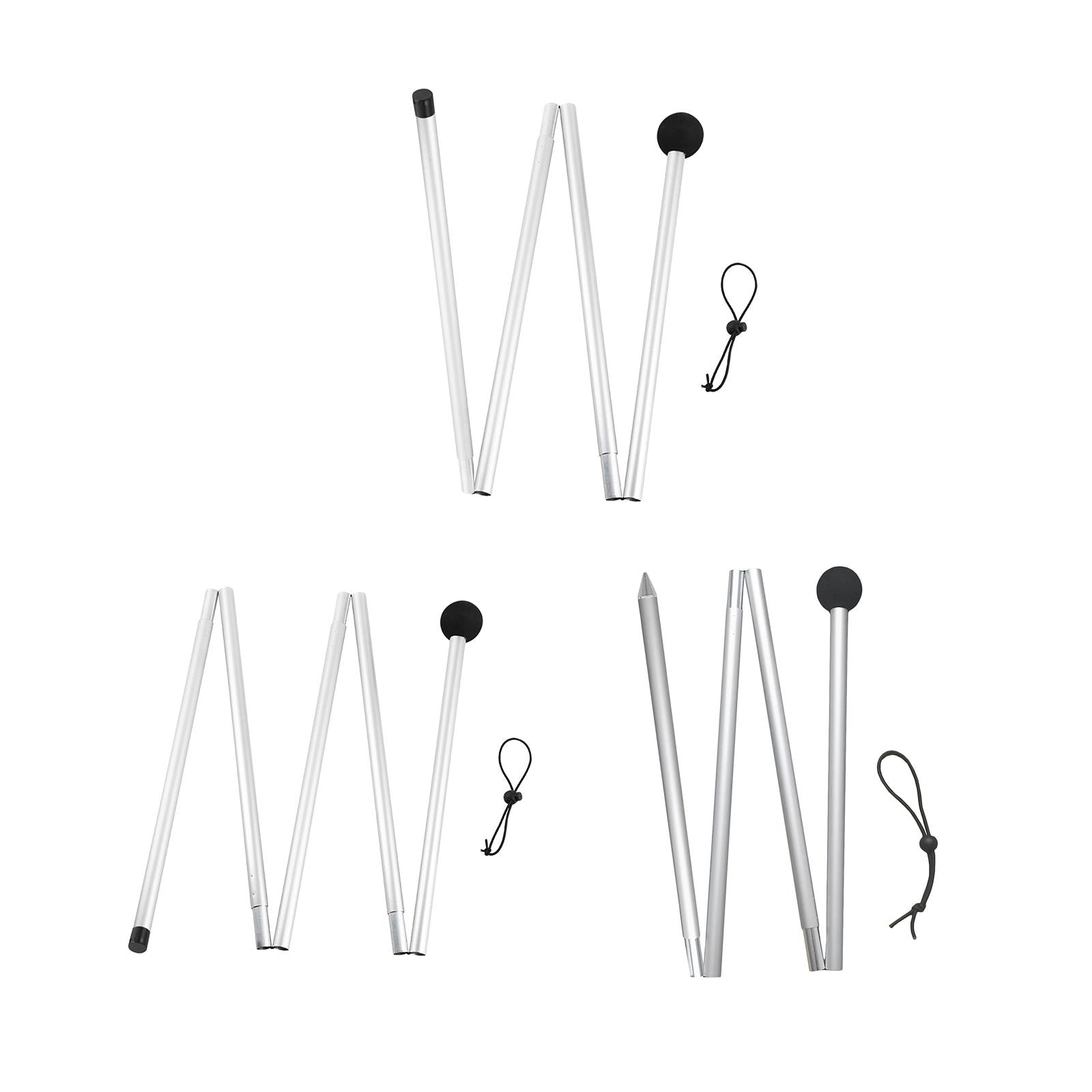 Telescopic Aluminum Tent Poles – Adjustable Folding Rods for Tarp, Canopy, and Shelter Setup - All you need