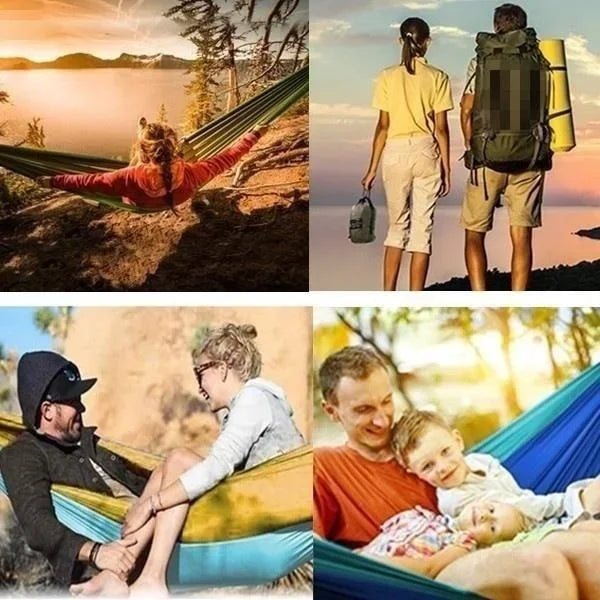 Single-Person Parachute Nylon Hammock – Lightweight, Durable & Portable - All you need