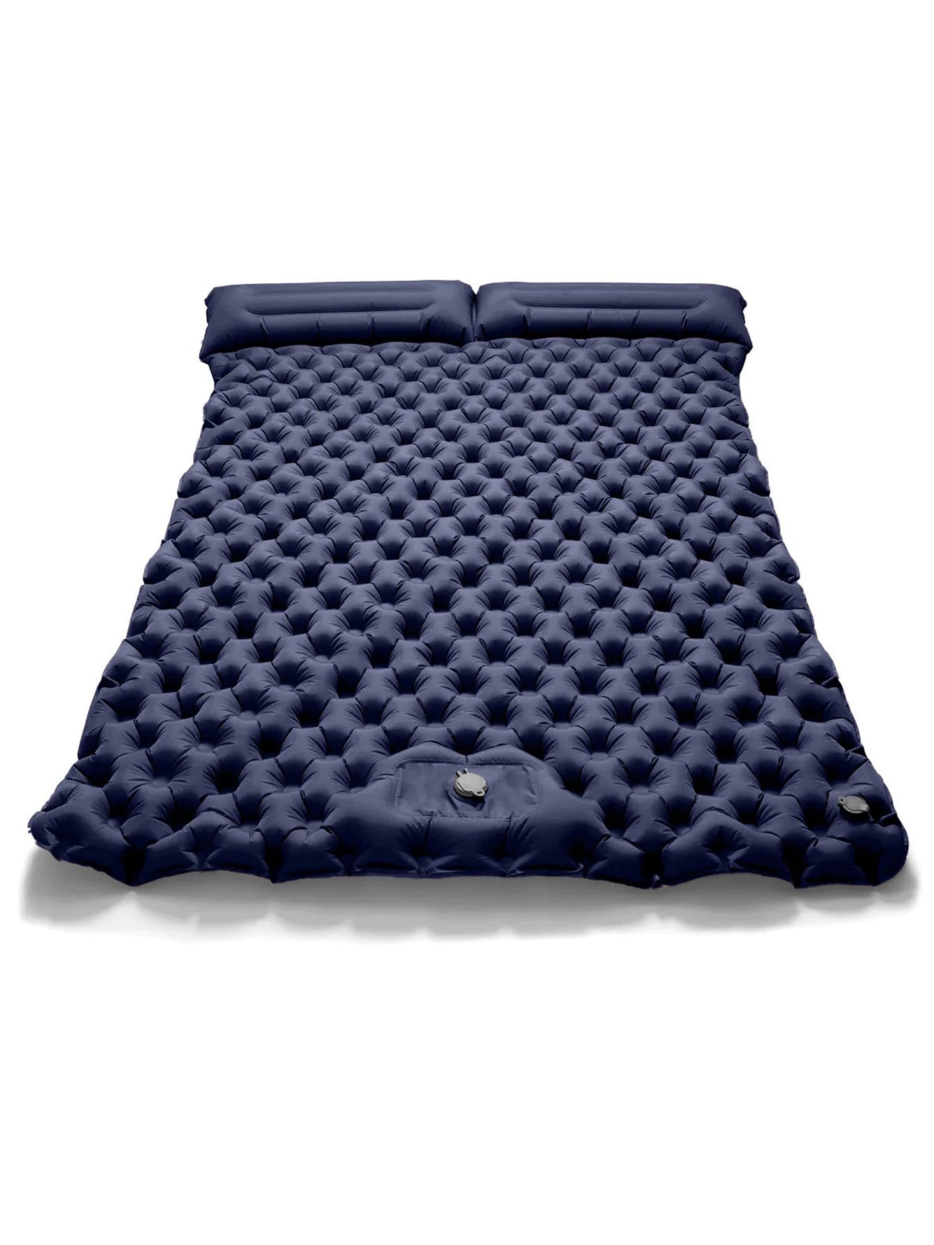 Extra-wide inflatable mattress with built-in foot pump – made from high-quality material for ultimate comfort outdoors! 😃 - All you need