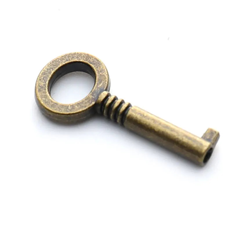 Antique-Style Mini Padlock with Key – Bronze-Plated Metal for Notebook, Suitcase, or Decorative Use - All you need