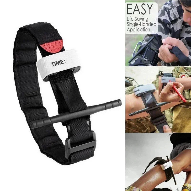 Tactical Emergency Tourniquet – One-Hand Operation, Medical-Grade First Aid Strap for Outdoor Survival and Combat Situations - All you need