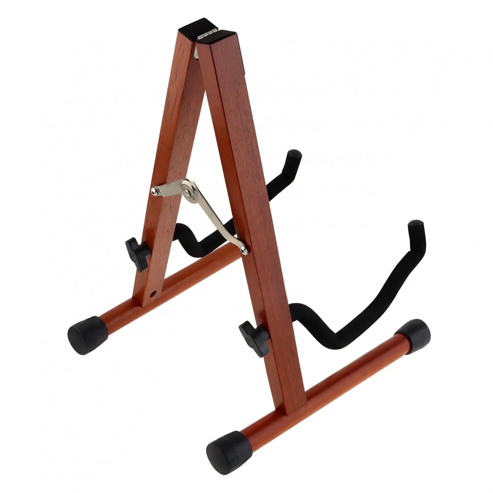 Real Mahogany Solid Wood Floor Stand for Acoustic, Electric, Classical Guitars & Bass – Single Instrument Holder - All you need