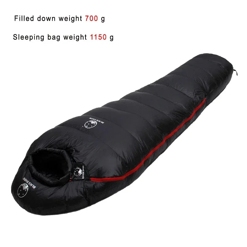 White Goose Down Mummy Sleeping Bag — Multi-Season, Four Thickness Levels, Compact & Thermal - All you need