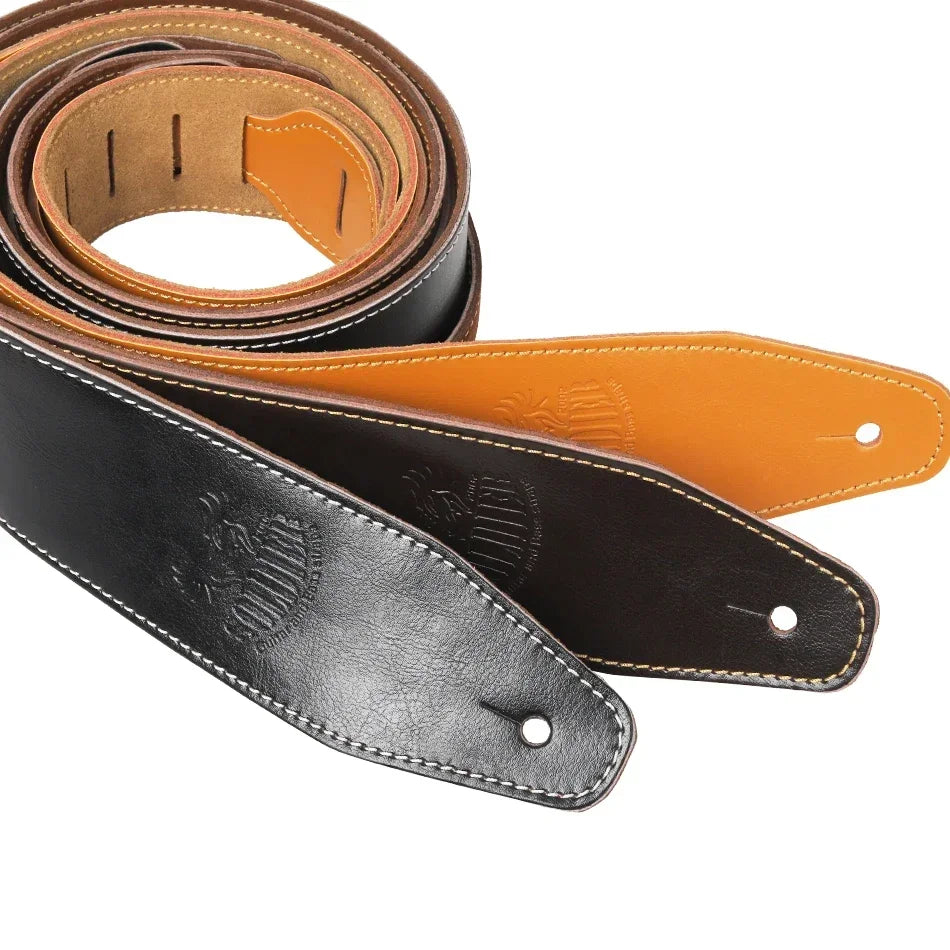 Soldier STP-GL-014 Genuine Cowhide Leather Guitar Strap – Adjustable for Acoustic, Electric, and Bass Guitars - All you need