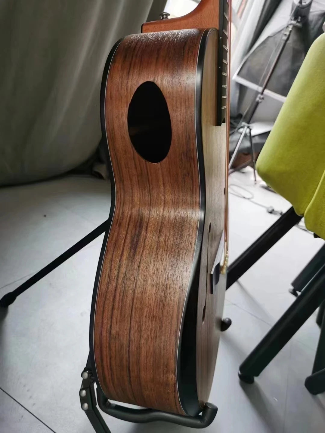 Full Handcrafted Acoustic Guitar – Folk/Jazz Style, 41" Scale, 6 Nylon Strings, Basswood Construction - All you need