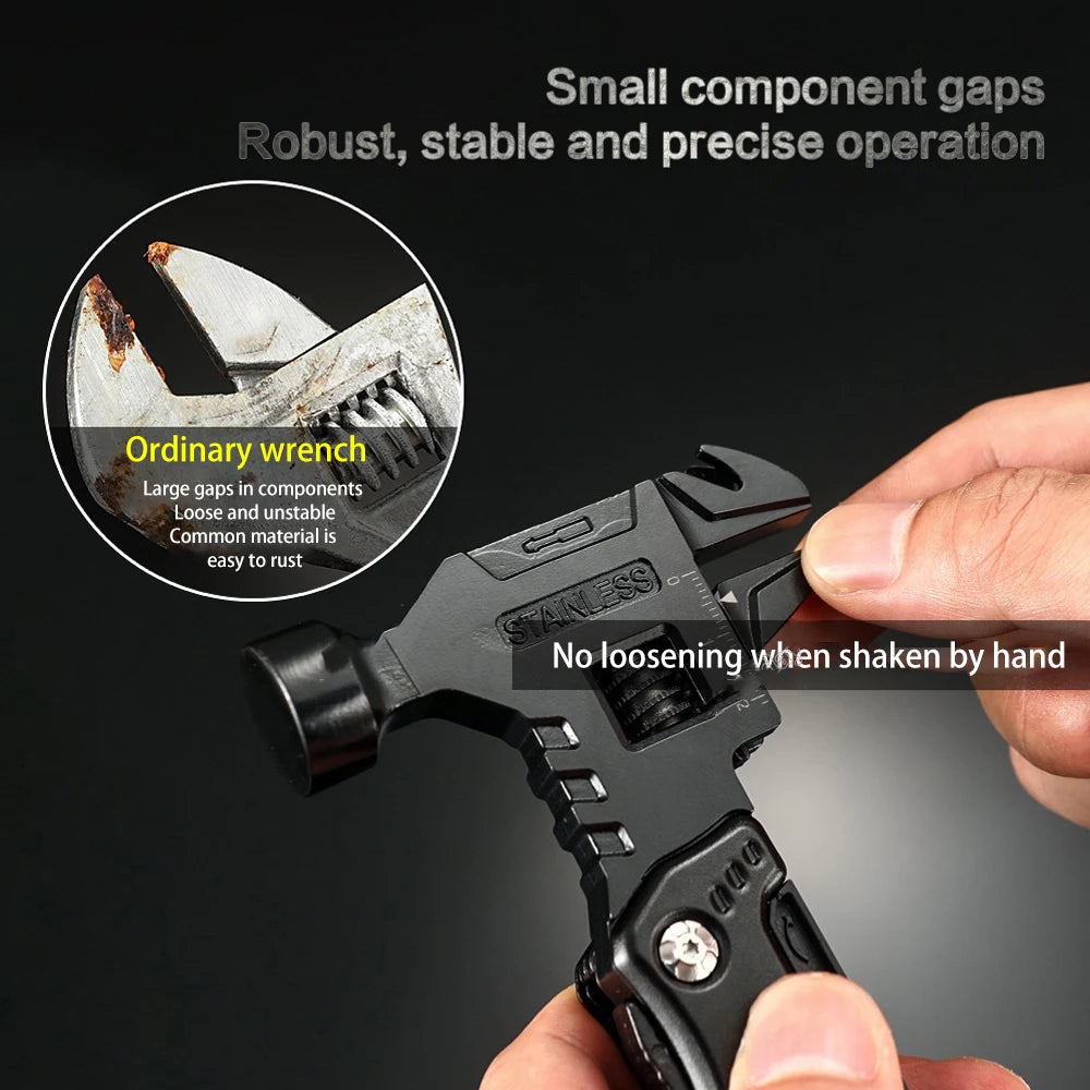 Survival Folding Multi-Tool – Stainless Steel 12-in-1 Pocket Pliers Knife for Field and Emergency Use - All you need