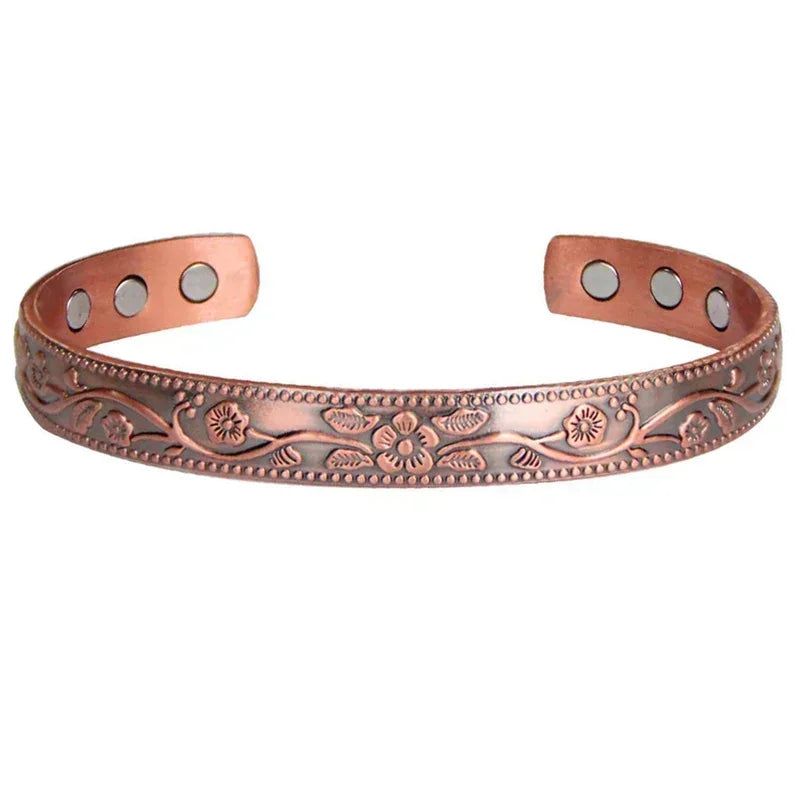š§² Pure Copper Magnetic Therapy Bracelet ā Adjustable Unisex Cuff - All you need