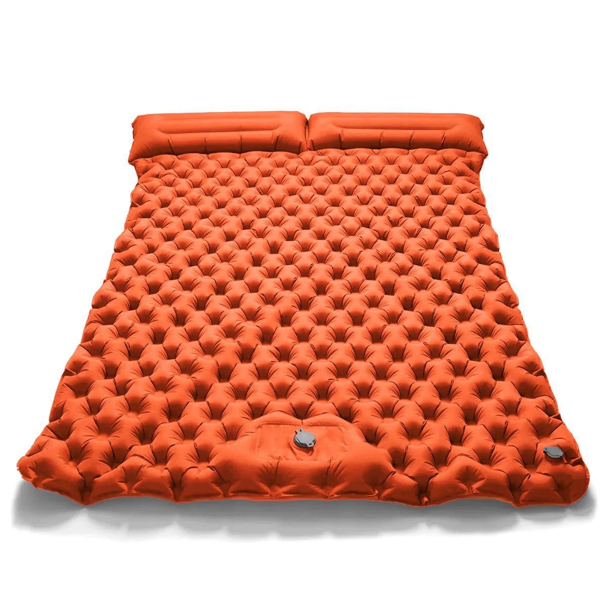 Extra-wide inflatable mattress with built-in foot pump – made from high-quality material for ultimate comfort outdoors! 😃 - All you need