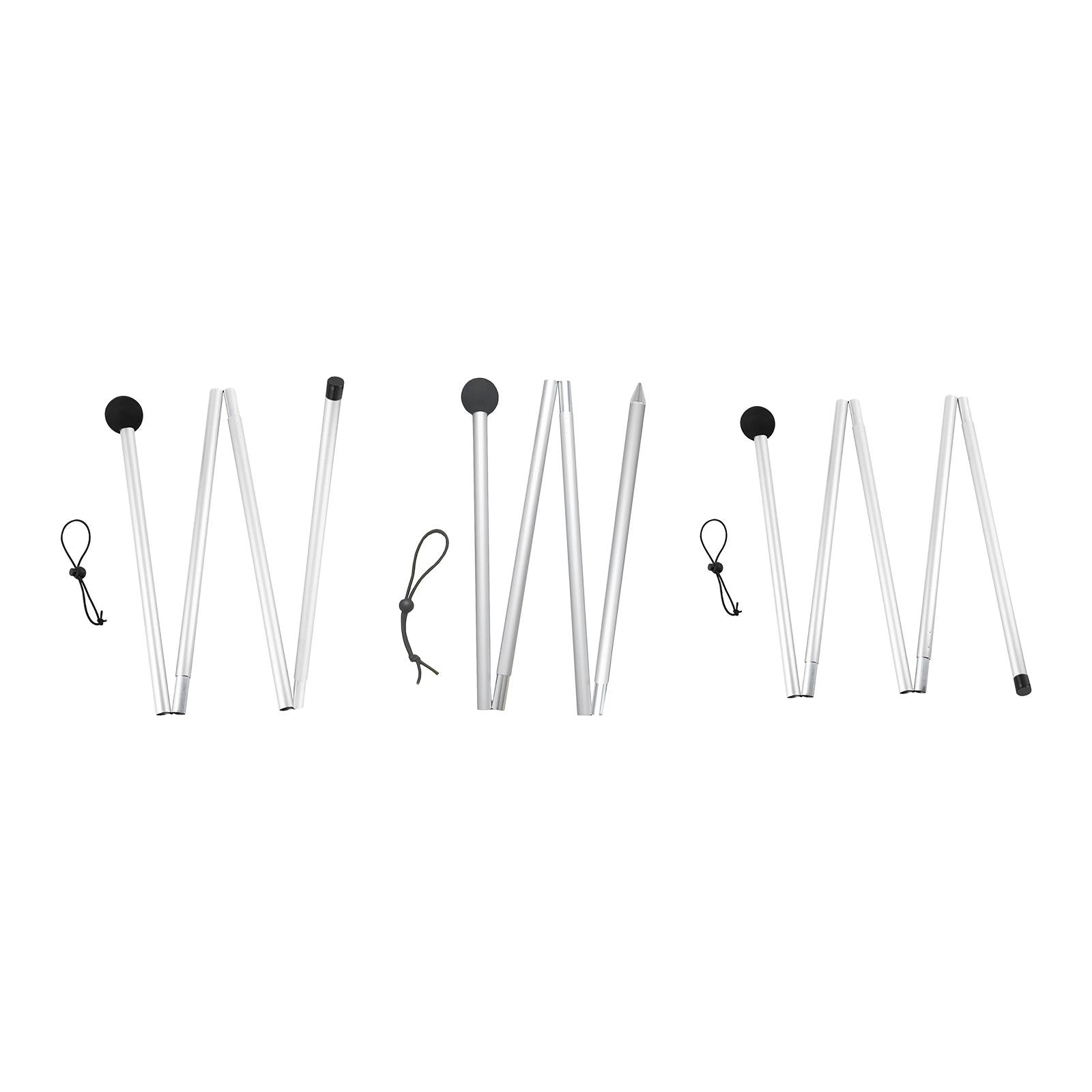 Telescopic Aluminum Tent Poles – Adjustable Folding Rods for Tarp, Canopy, and Shelter Setup - All you need