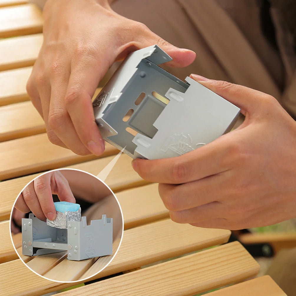 TWTOPSE Compact Camping Mess Tin Set – Multifunctional Aluminum Cookware with Folding Stove, - All you need