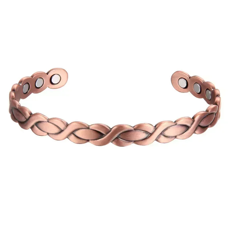š§² Pure Copper Magnetic Therapy Bracelet ā Adjustable Unisex Cuff - All you need