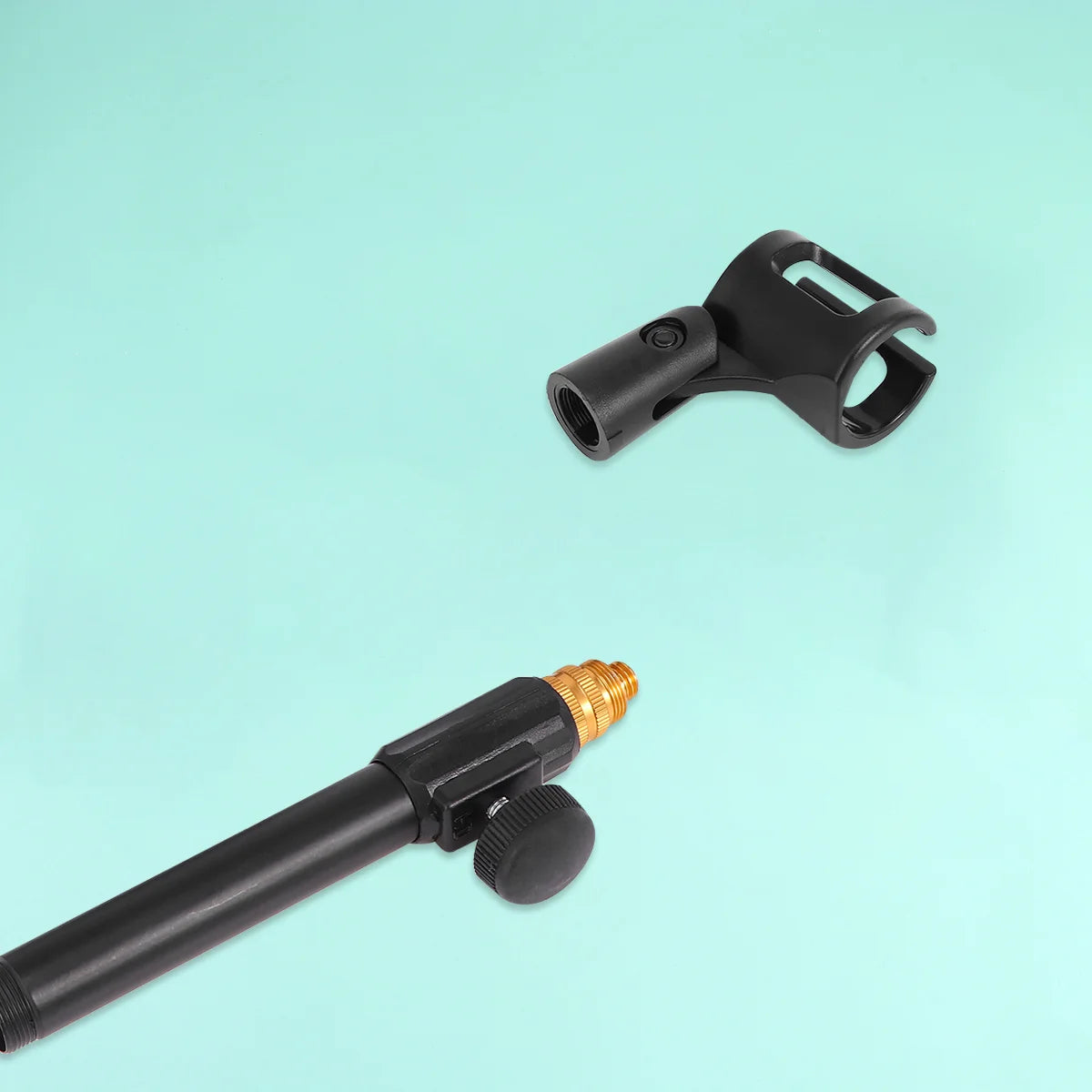 Adjustable Desktop Microphone Stand – Round Weighted Base with Liftable Shaft and Gooseneck Extension - All you need