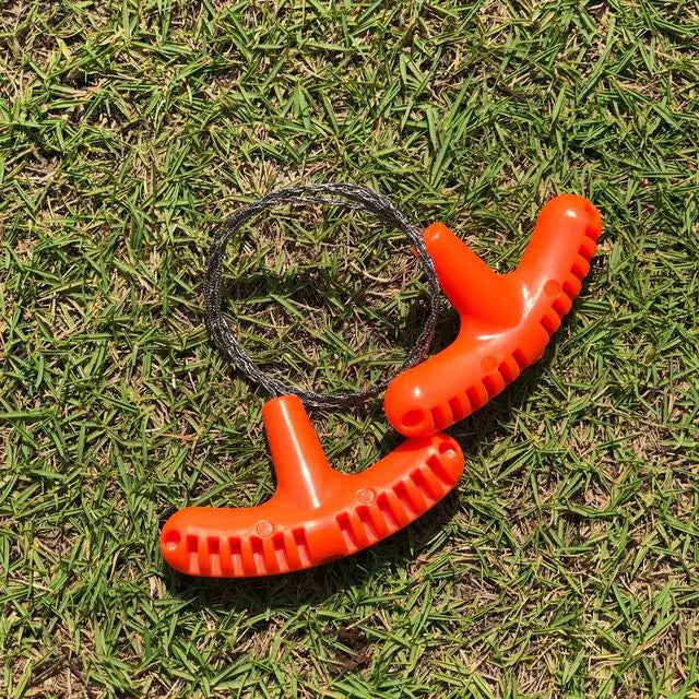 Stainless Steel Wire Saw with Finger Loops – Manual Pocket Survival Tool for Wood, Plastic & Bone – Flexible, Portable, and Lightweight - All you need