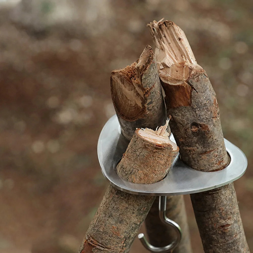 Adjustable Stainless Steel Hanging Tripod – For Campfire Cooking, Picnic Use & Outdoor Gear Suspension - All you need