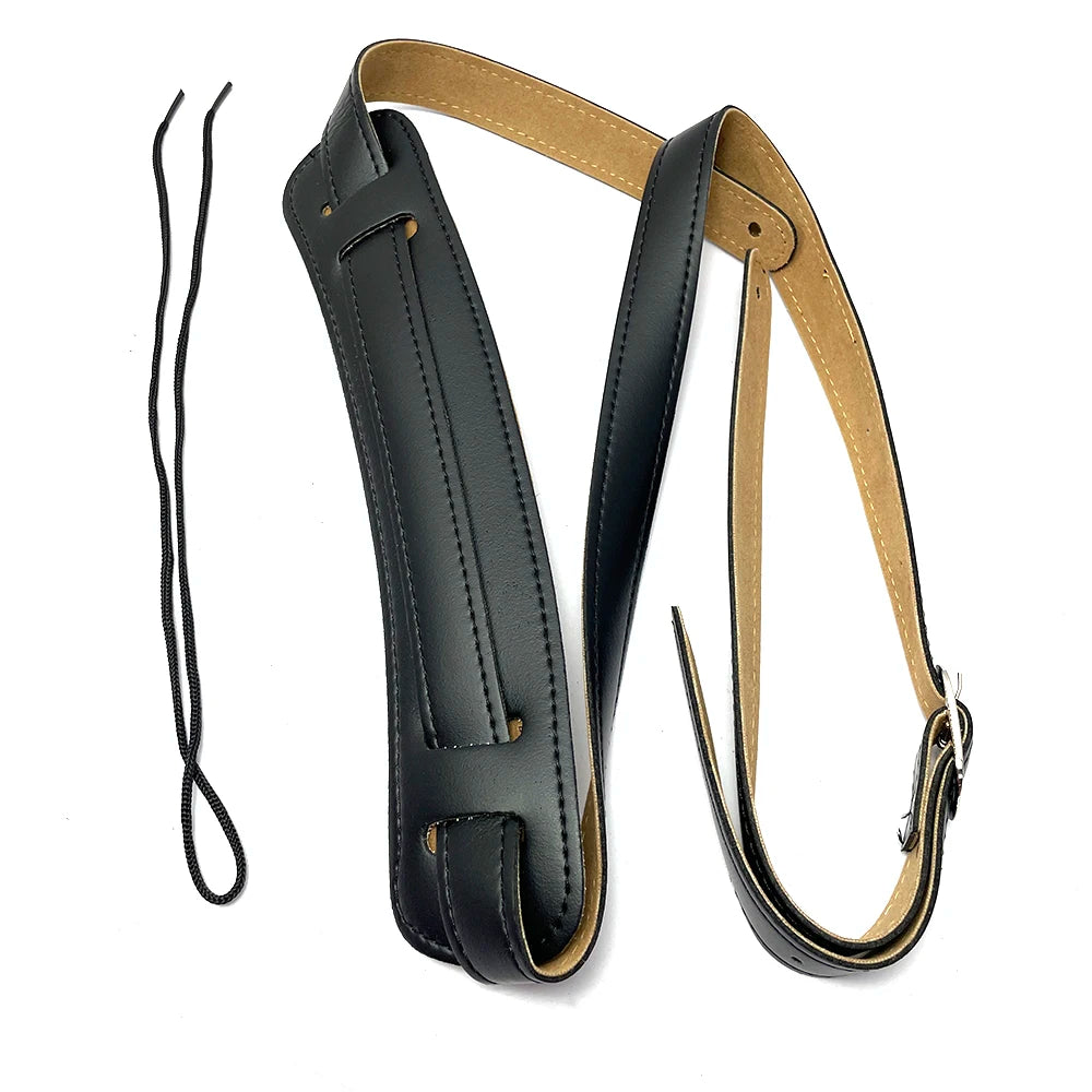 SLASH Edition Guitar Strap – Genuine Leather with Metal Buckle, Adjustable Length and Shoulder Pad Support - All you need