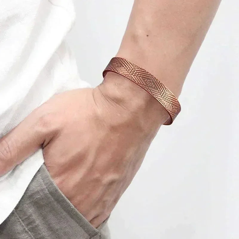 š§² Pure Copper Magnetic Therapy Bracelet ā Adjustable Unisex Cuff - All you need