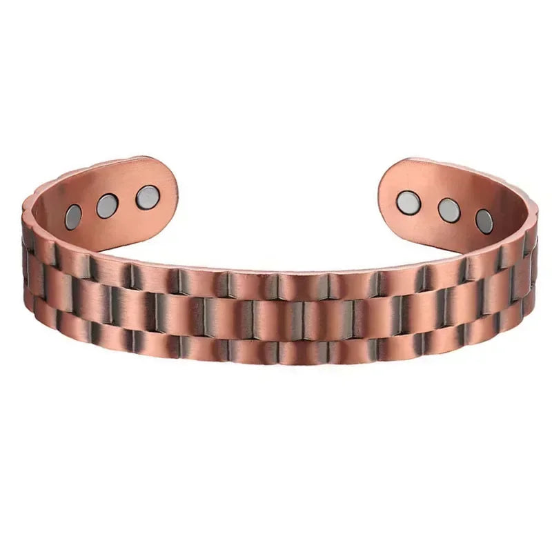 š§² Pure Copper Magnetic Therapy Bracelet ā Adjustable Unisex Cuff - All you need