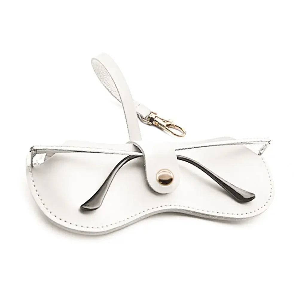 PU Leather Eyewear Storage Pouch with Neck Strap – Geometric Pattern, Foldable & Durable - All you need