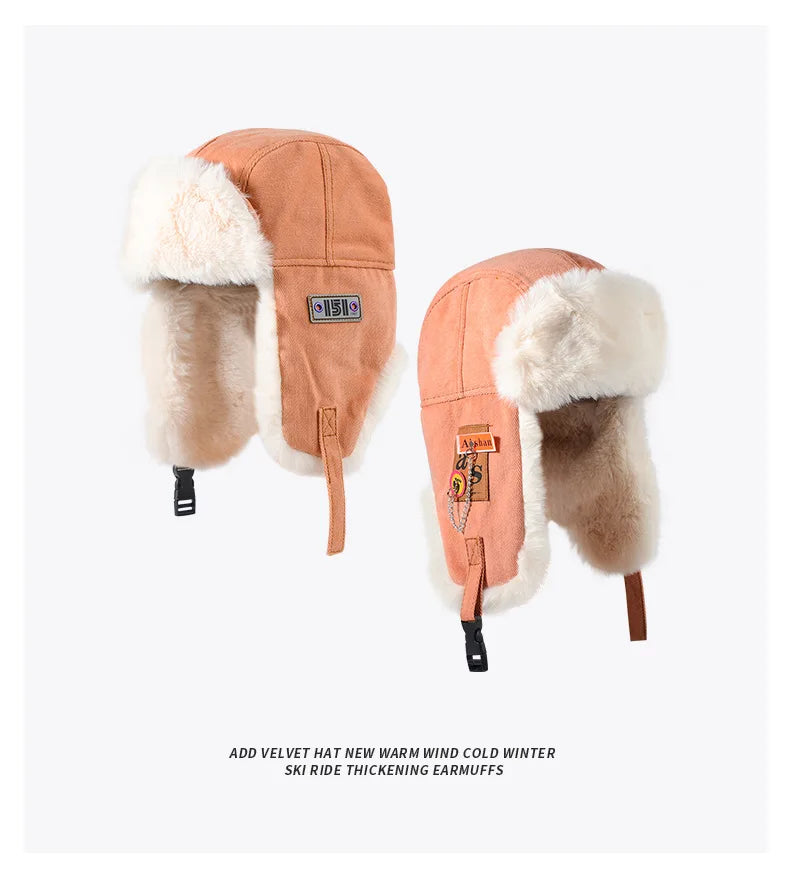 Thick Winter Ushanka Bomber Hat โ Unisex Fur Earflap Cap for Cold Weather & Snow Sports - All you need