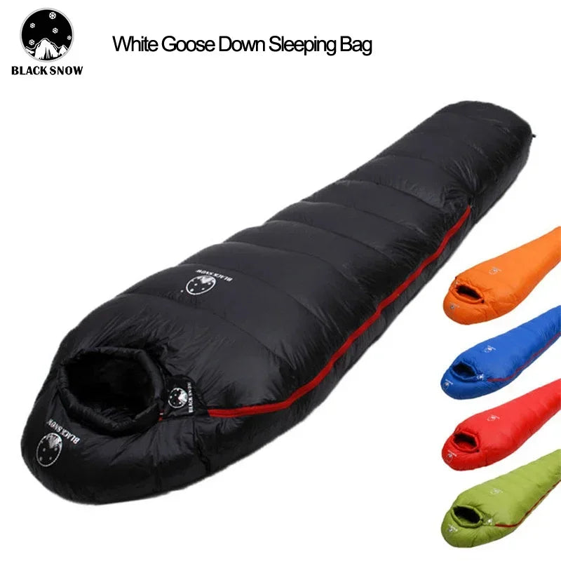 White Goose Down Mummy Sleeping Bag — Multi-Season, Four Thickness Levels, Compact & Thermal - All you need