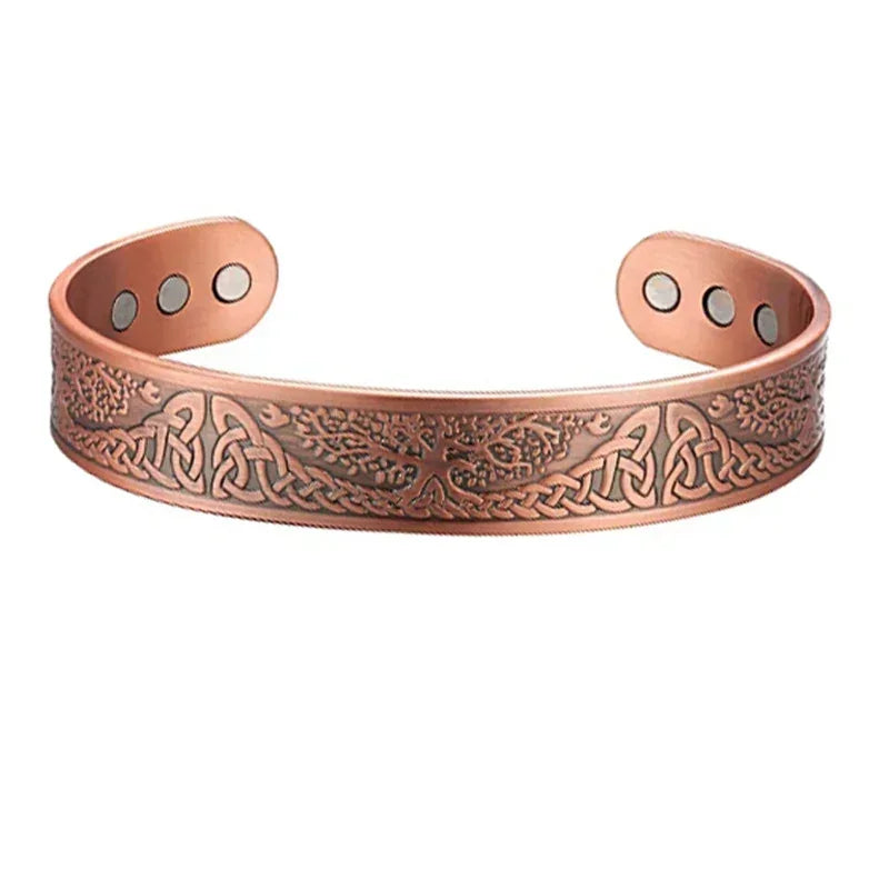 š§² Pure Copper Magnetic Therapy Bracelet ā Adjustable Unisex Cuff - All you need