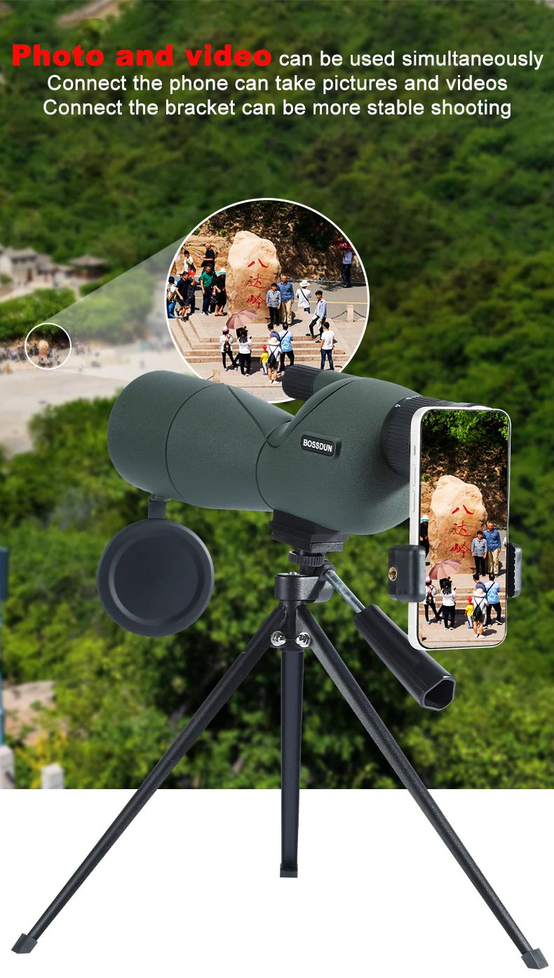 🔭 Product Title (English): 25–75x60 Spotting Scope Monocular Telescope with BAK4 Prism and ED Lens – For Outdoor Observation - All you need