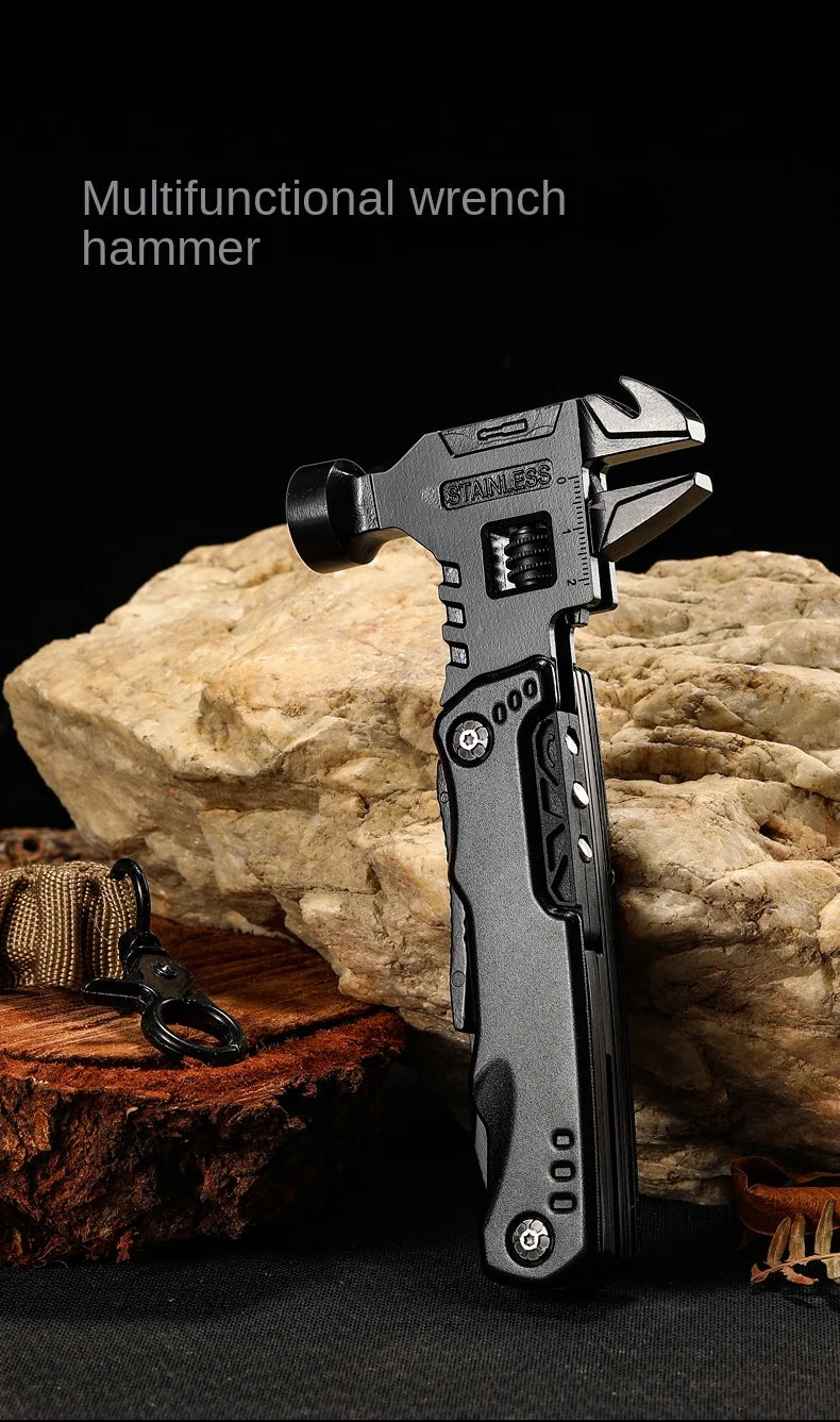 Survival Folding Multi-Tool – Stainless Steel 12-in-1 Pocket Pliers Knife for Field and Emergency Use - All you need