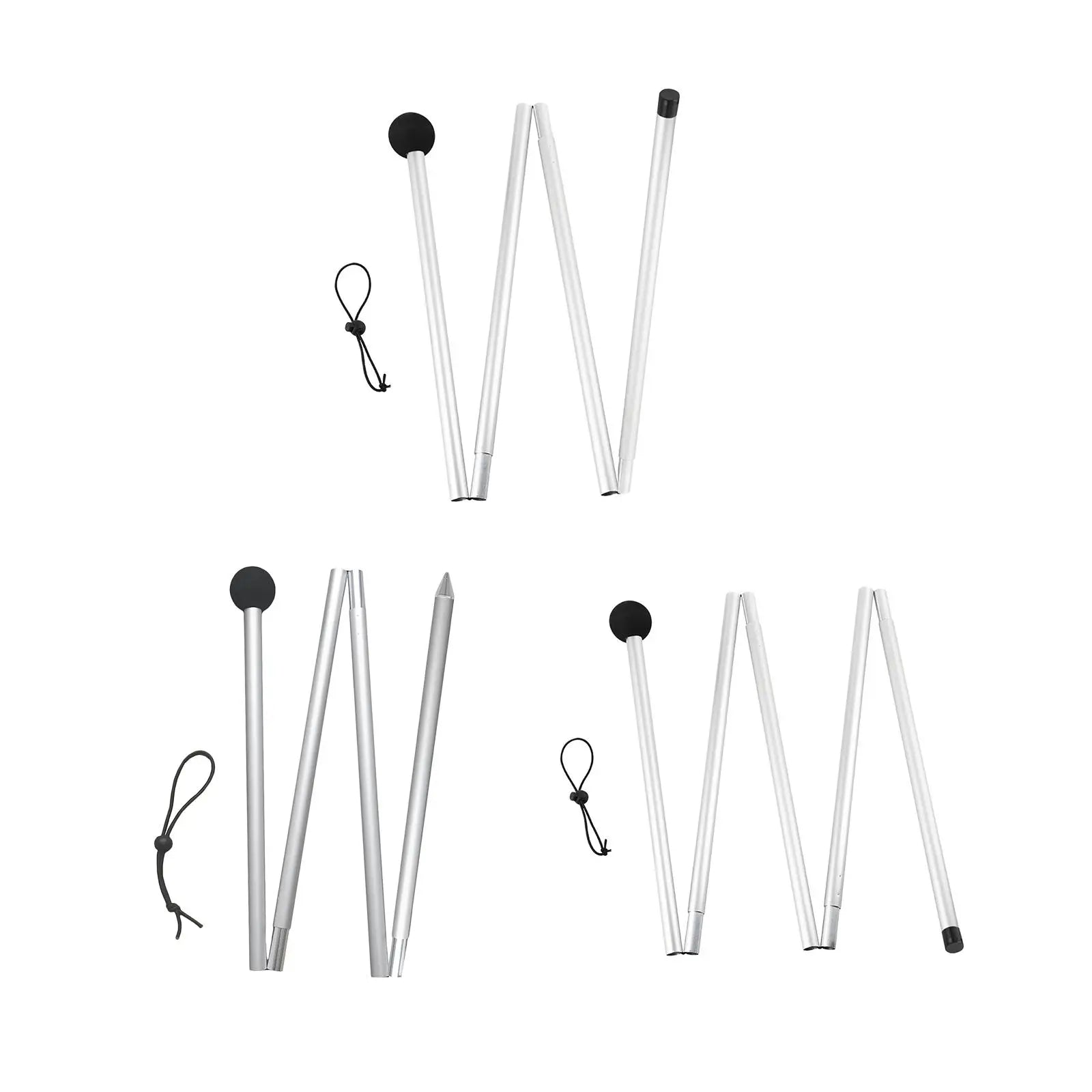 Telescopic Aluminum Tent Poles – Adjustable Folding Rods for Tarp, Canopy, and Shelter Setup - All you need