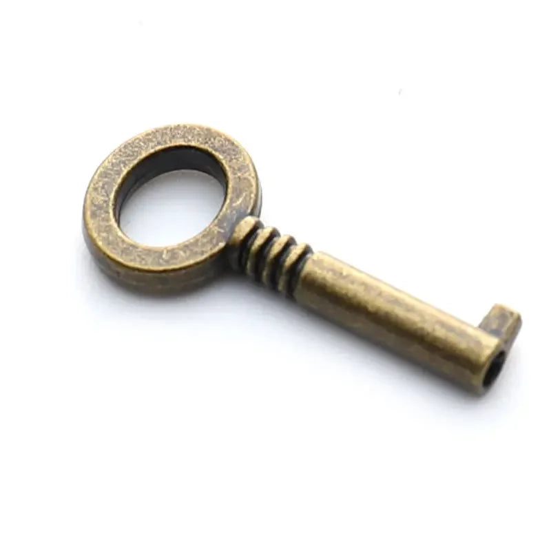 Antique-Style Mini Padlock with Key – Bronze-Plated Metal for Notebook, Suitcase, or Decorative Use - All you need