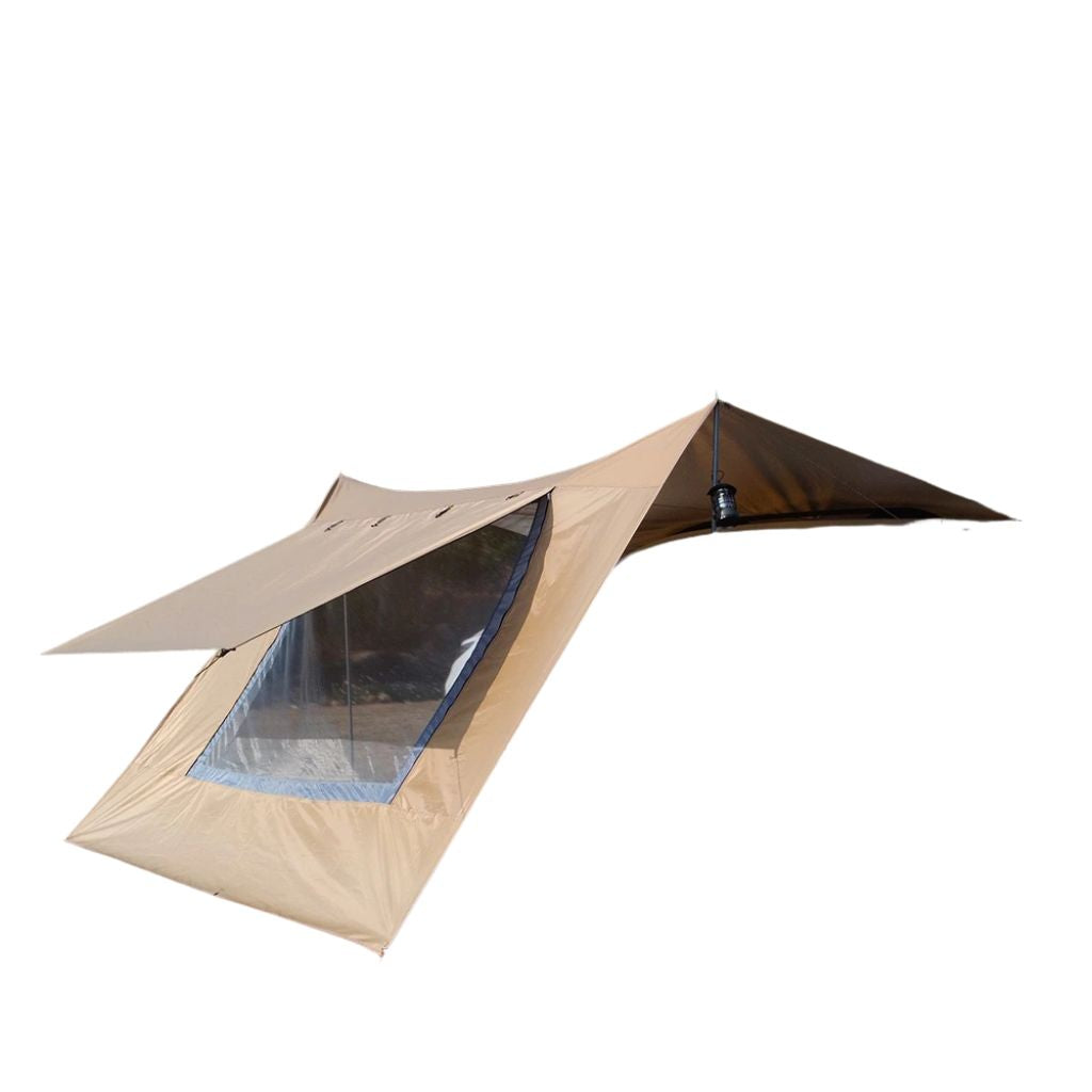 🛶 Multi-Purpose Car Tarp Canopy with Mesh Skylight – UV & Rain Shelter for 6–8 People - All you need