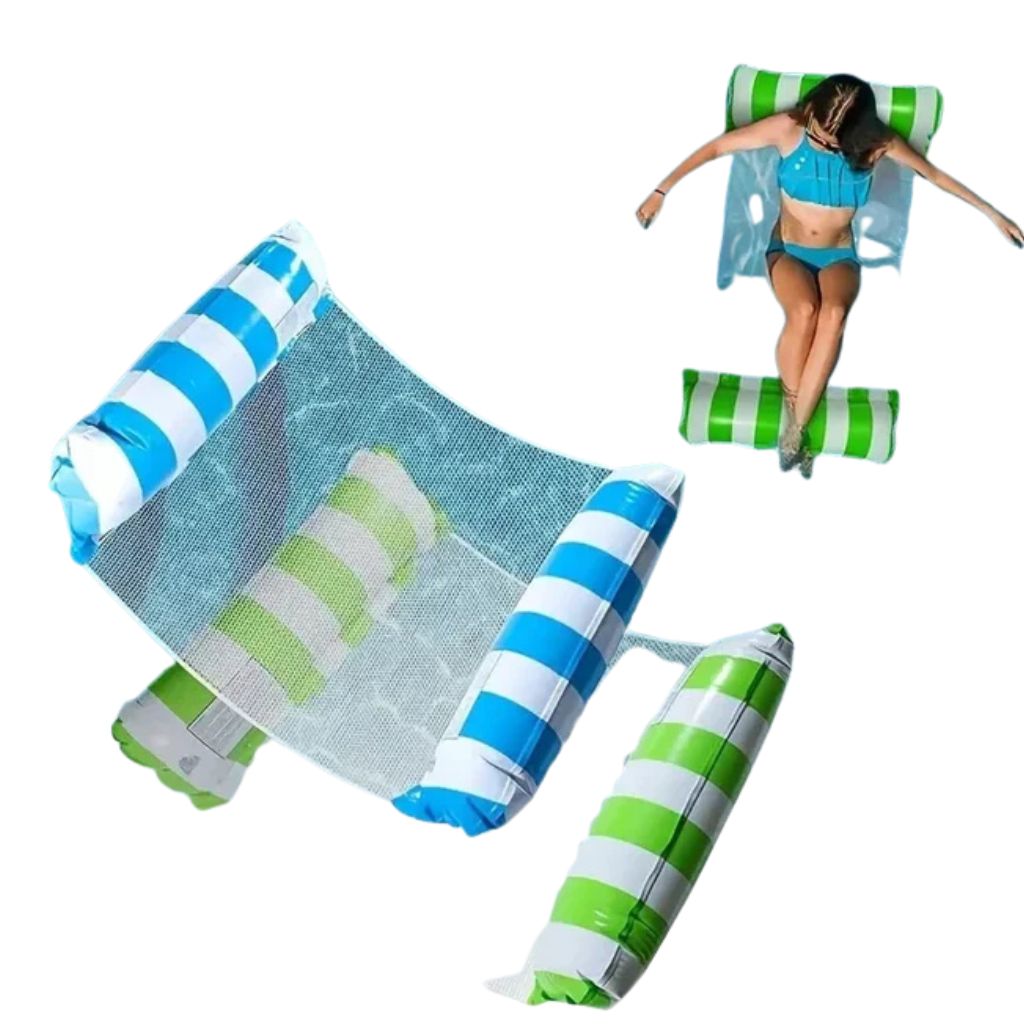 Inflatable Water Hammock for Adults – Compact, Lightweight Float Ideal for Relaxed Lounging in Pool or Lake - All you need