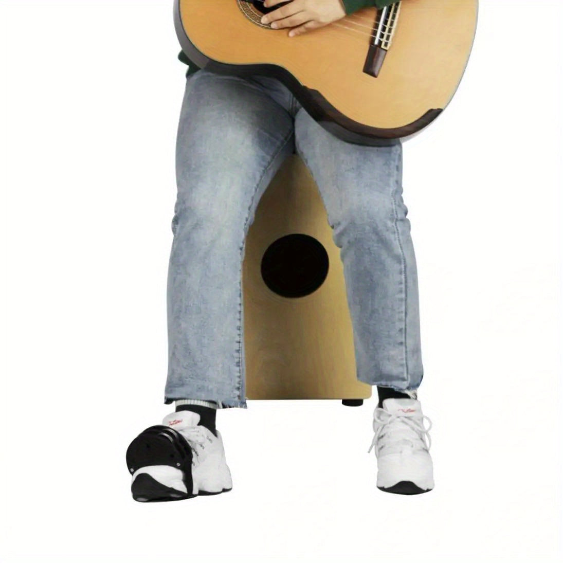 🎶 Double Row Foot Tambourine – Percussion Accessory for Cajón & Acoustic Drums - All you need