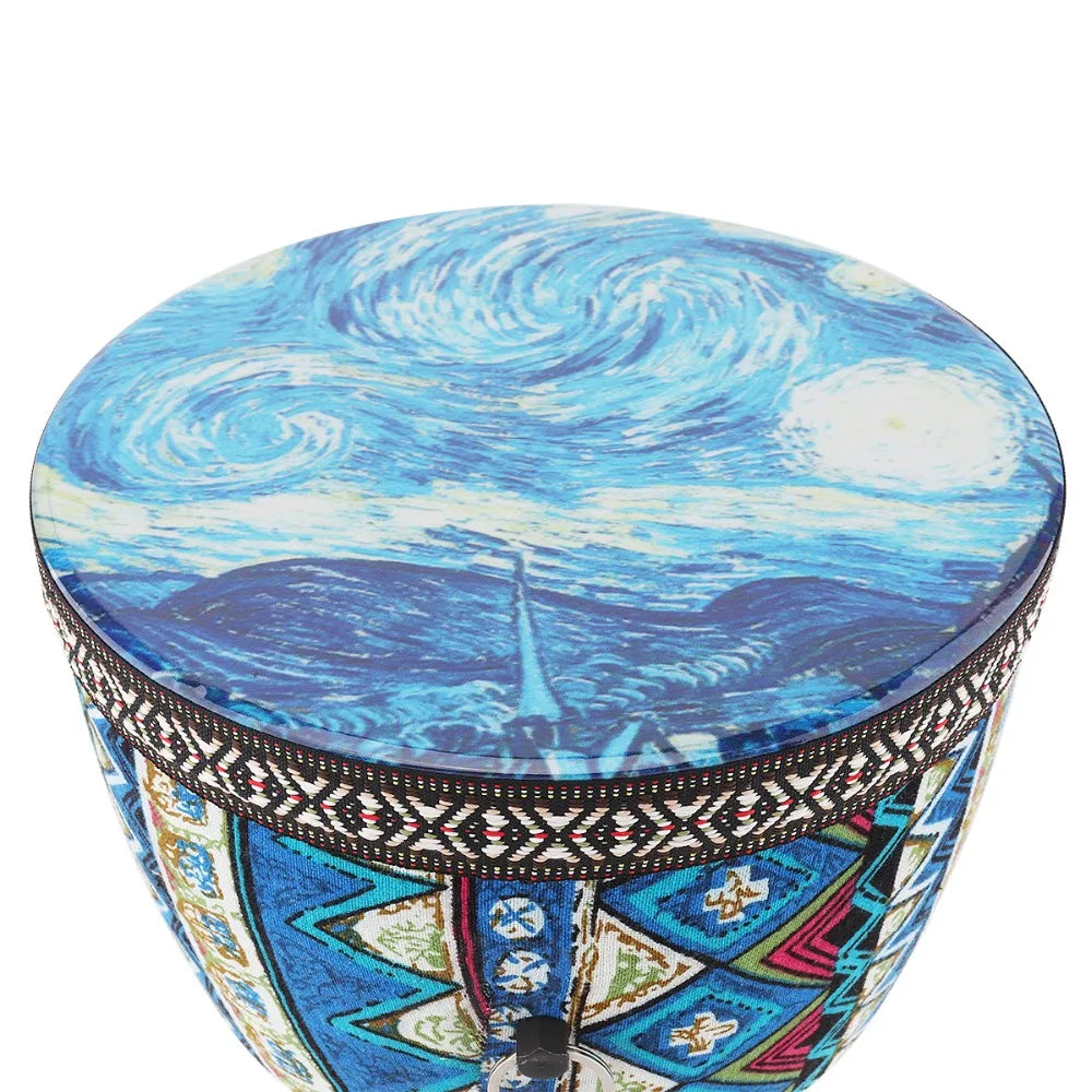 Professional African Djembe Drum – Wooden Handcrafted Percussion Instrument for Rhythm Practice & Musical Expression (4", 6", 8.5") - All you need