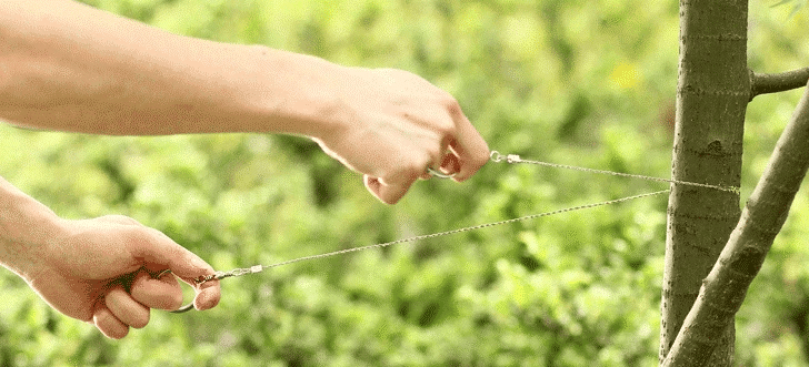Stainless Steel Wire Saw – 73cm Fine-Toothed Survival Hand Tool for Outdoor Use - All you need