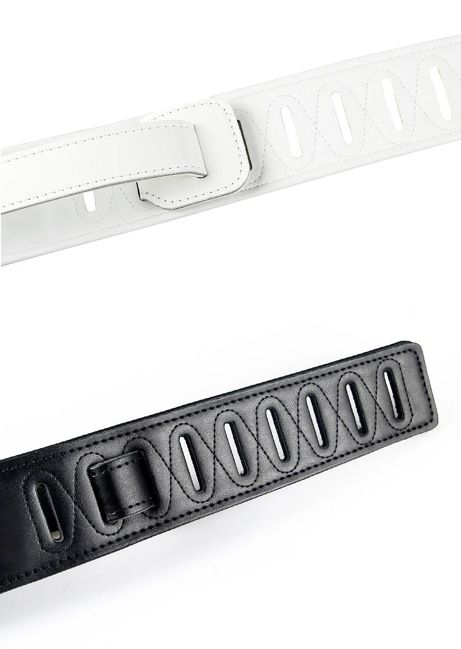 Premium Leather Guitar Strap with Lightning Design – Comfortable Adjustable Support for Acoustic, Electric & Bass Guitars - All you need