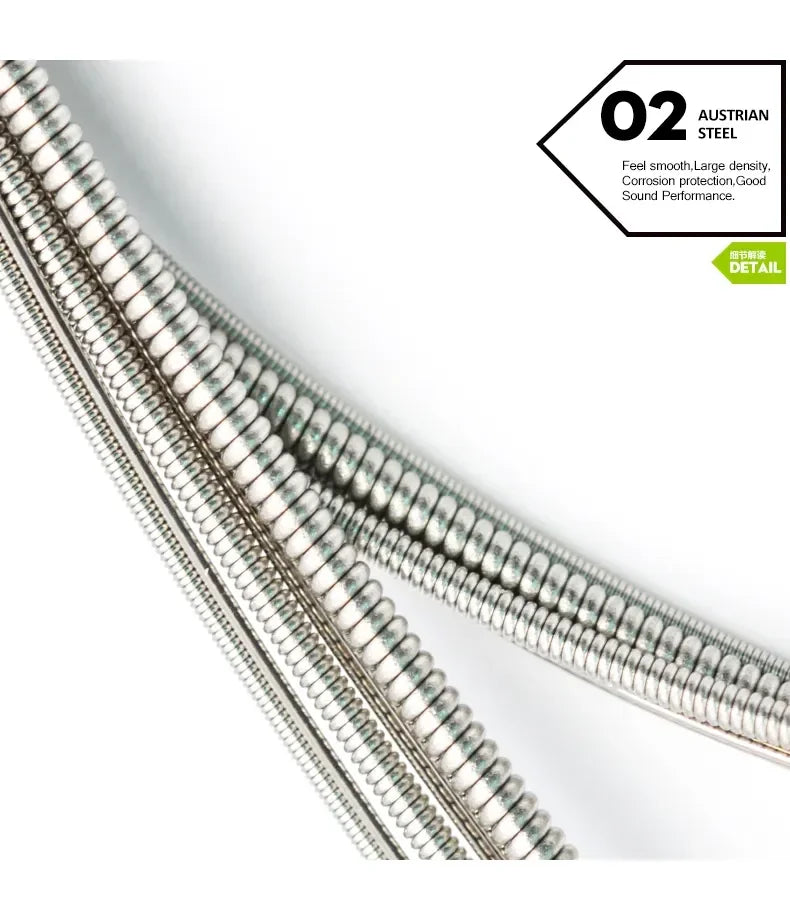 Orphee RX Series Electric Guitar Strings – Hexagonal Carbon Steel Core, Nickel Alloy Wrap | 10 Sets for Practice Use - All you need