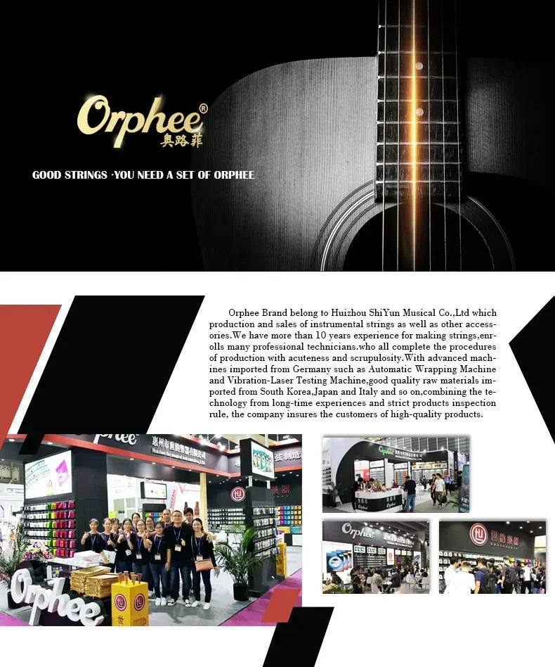 Orphee RX Series Electric Guitar Strings – Hexagonal Carbon Steel Core, Nickel Alloy Wrap | 10 Sets for Practice Use - All you need